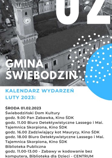 Kalendarz luty 2023 - Gmina Świebodzin